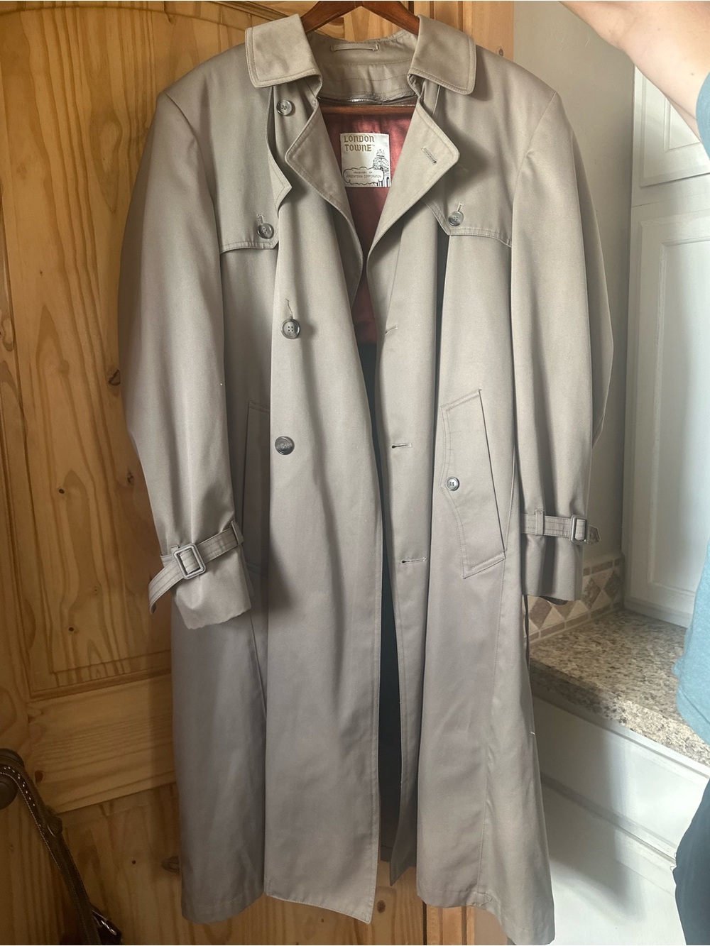 Vintage London Towne Men's Trench Coat